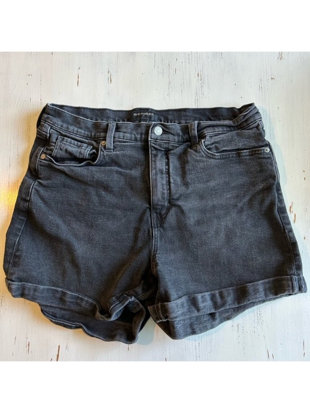 Banana Republic Black Denim Shorts